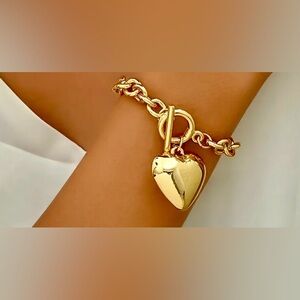Thick Heart Chain Love Bracelet
